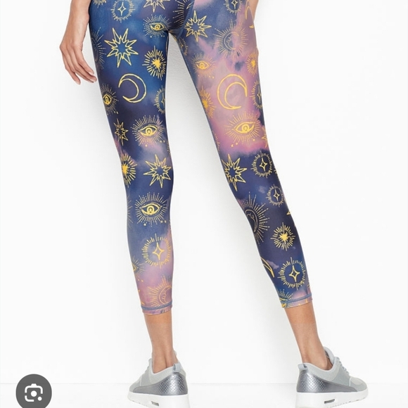 Victoria’s Secret Sport Celestial Moon Astrology Print Leggings Pants Sz Medium - Picture 2 of 7
